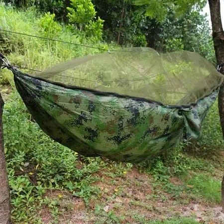 Туристический гамак с москитной сеткой Santiago Army 260x140см - изображение 2