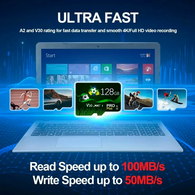 Карта памяти BauTech 128 GB V30 U3 Чёрный (1014-451-00) - изображение 7