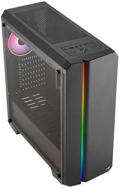 Obudowa AeroCool Genesis V2 Midi-Tower ARGB Black (ACCM-PV40112.11) - obraz 3