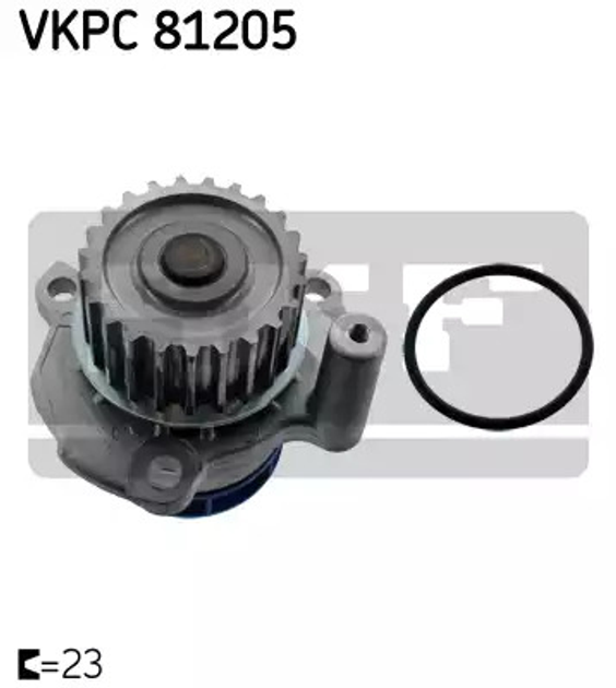 Помпа, водяной насос SKODA OCTAVIA, SEAT EXEO, SKF (VKPC81205) - изображение 1