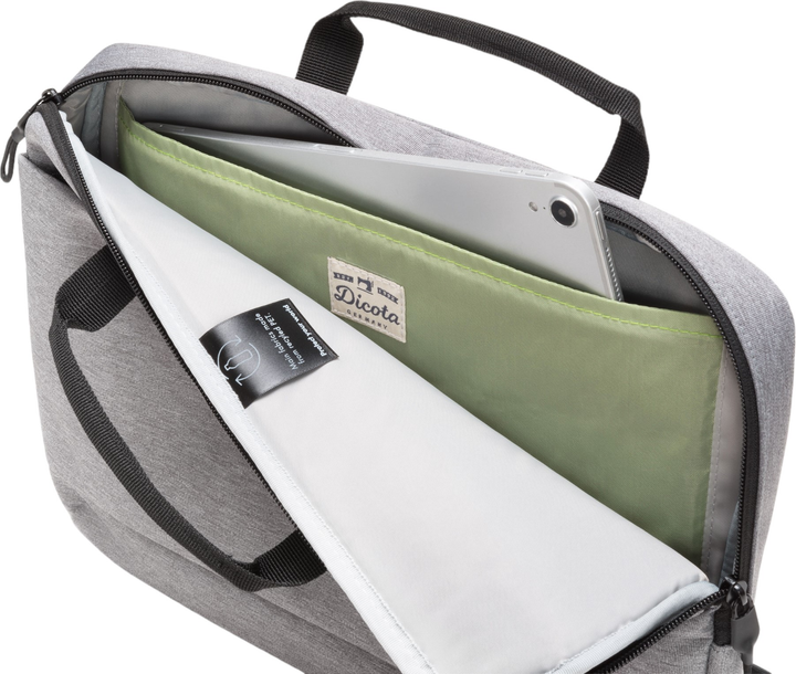 Torba na laptopa Dicota Slim Eco MOTION 14-15.6" Light Grey (D31873-RPET) - obraz 7