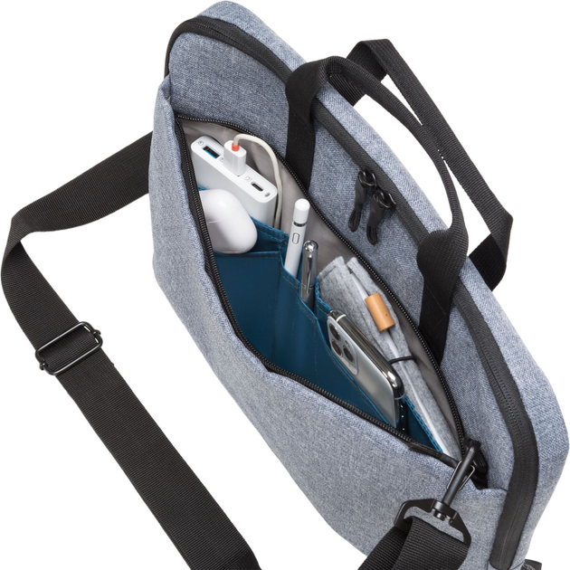 Torba na laptopa Dicota Slim Eco MOTION 14-15.6" Blue Denim (D31872-RPET) - obraz 6