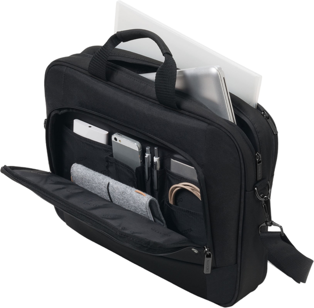 Torba na laptopa Dicota Eco Top Traveller BASE 15-15.6" Black (D31325-RPET) - obraz 5