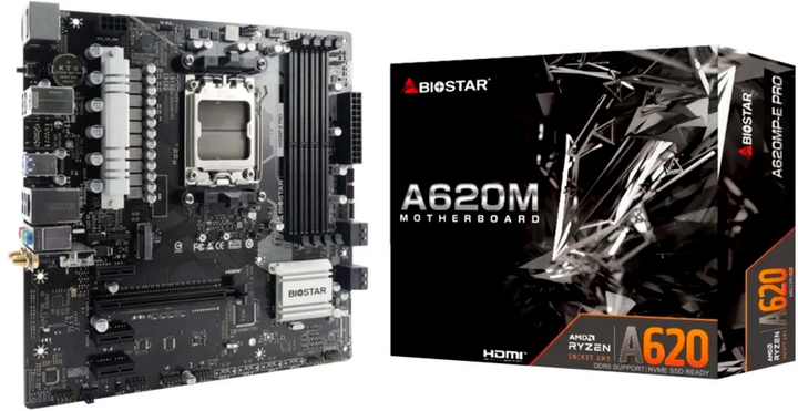 Материнська плата Biostar A620MP-E PRO (sAM5, AMD A620, PCI-Ex16) - зображення 4