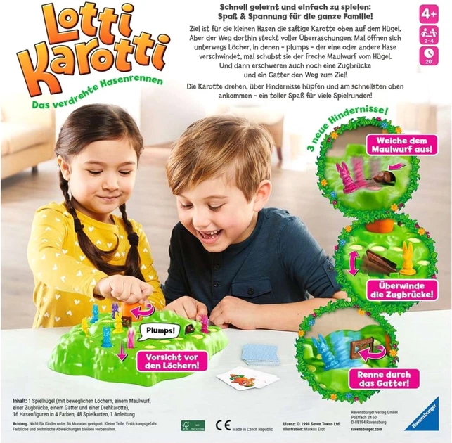 Gra planszowa Ravensburger Lotti Karotti (4005556223435) - obraz 3