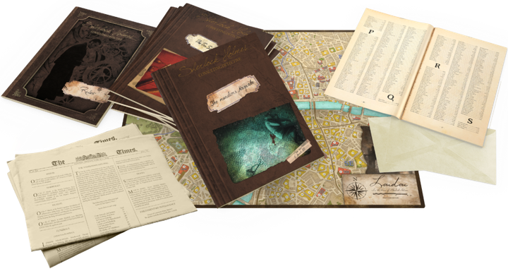 Gra planszowa Asmodee Sherlock Holmes Investigative Consultant The Crimes of the Thames and Other Cases (9782370990259) - obraz 4