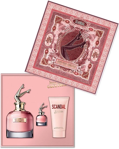 Zestaw damski Jean Paul Gaultier Scandal Woda perfumowana w sprayu 80 ml + Balsam do ciała 75 ml + Miniaturka 6 ml (8435415092609) - obraz 3