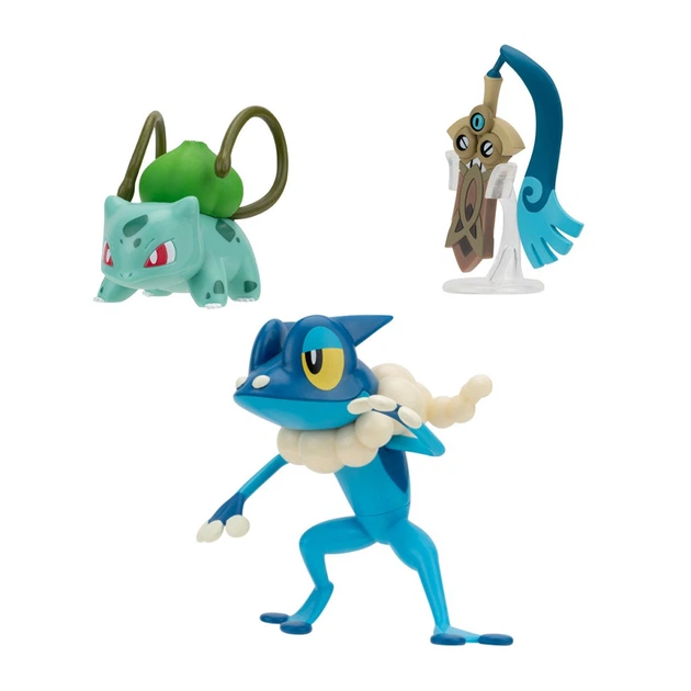 Набір ігрових фігурок POKEMON W19 - ХОНЕДЖ. БУЛЬБАЗАВР, ФРОГАДИР - изображение 3