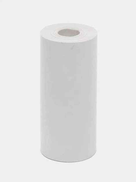 Набор белой бумаги в рулонах для мобильного мини термопринтера Printing paper 400PCS 5шт белая - изображение 2