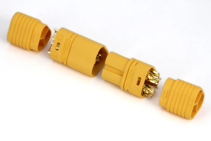 Конектор силовий AMASS MT60 (M+F) 3PIN (мама і тато) 1 пара з ковпачками Max 60a - зображення 4