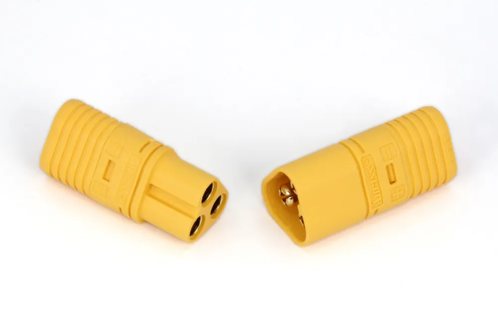 Конектор силовий AMASS MT60 (M+F) 3PIN (мама і тато) 1 пара з ковпачками Max 60a - зображення 6