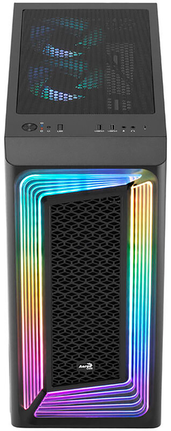 Корпус Aerocool Interstellar-G-BK-v1 Midi-Tower ARGB TG Black (ACCM-PB30053.11) - изображение 2