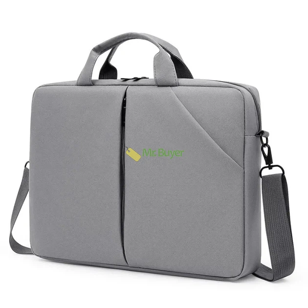Сумка для ноутбука 15,6" Simple со съемным ремешком Серая (24901) - Фото 6 Сумка для ноутбука 15,6" Simple со съемным ремешком Серая (24901) - изображение 6