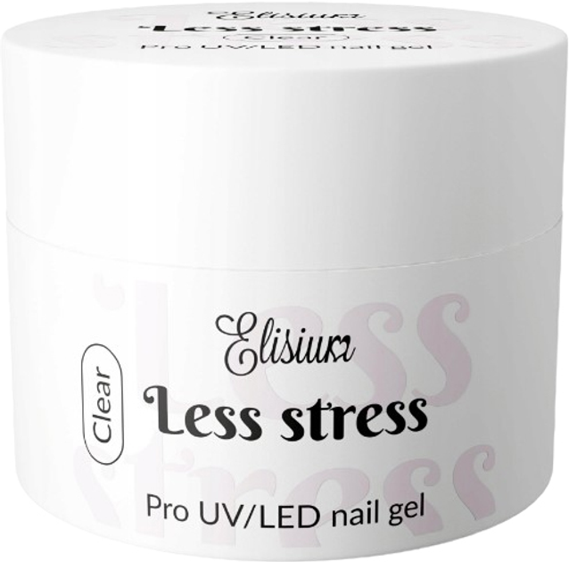 Żel do paznokci Elisium Less Stress budujący Clear 40 ml (5902539718430) - obraz 1