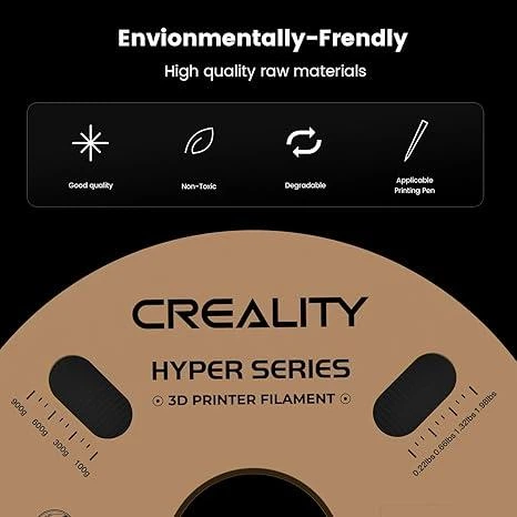 Пластик, филамент CREALITY Hyper PLA для 3D принтера 1кг, 1.75мм Черный - Фото 2 Пластик, филамент CREALITY Hyper PLA для 3D принтера 1кг, 1.75мм Черный - изображение 2