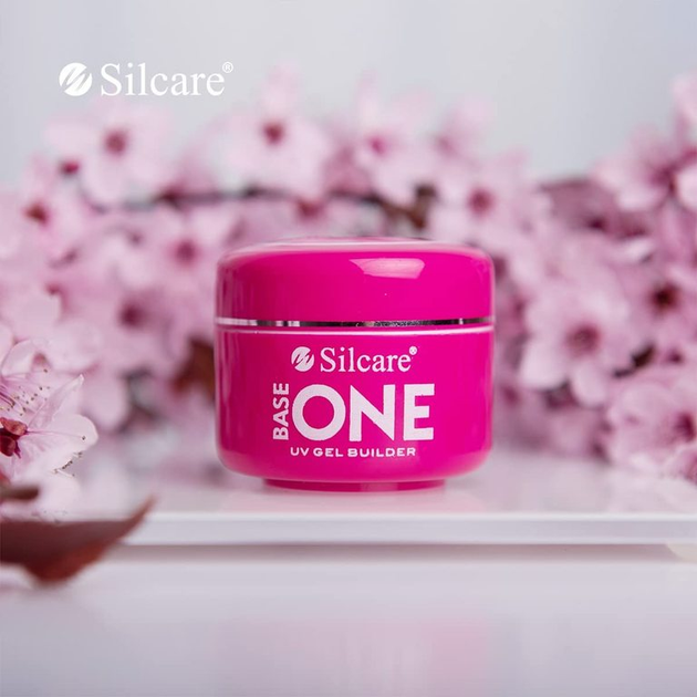 Żel do paznokci Silcare Base One Shimmer budujący Peach 50 g (5902560558944) - obraz 3
