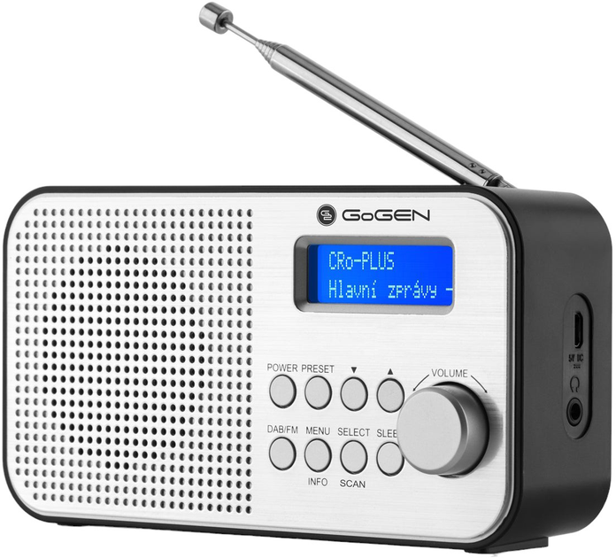 Radio GoGEN DAB 300 N Srebrny (GOG-DAB300N) - obraz 2