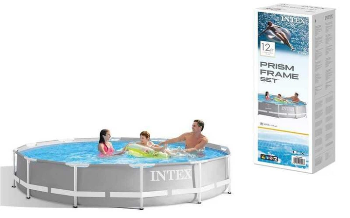 Басейн каркасний Intex 26710 NP Prism Frame 366x76 см обєм 6503л - изображение 5