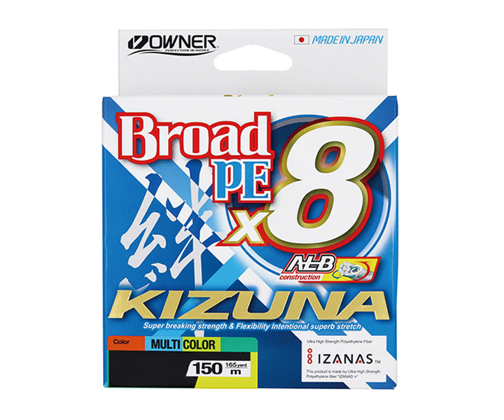 Шнур Owner Kizuna Broad multi color PEx8 150м 0.12мм 5.4кг / 12lb (56119-012) - зображення 2