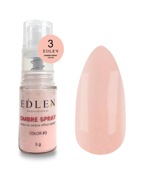 Омбре спрей для дизайну нігтів Edlen Professional Ombre Spray Color №3 5г - Фото 1 Омбре спрей для дизайну нігтів Edlen Professional Ombre Spray Color №3 5г - зображення 1