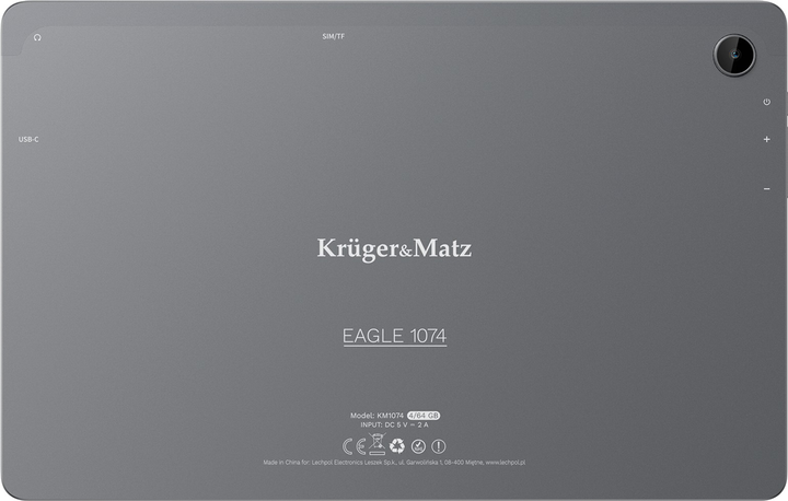 Tablet Kruger i Matz Eagle 1074 LTE Graphite (5901890097543) - obraz 3