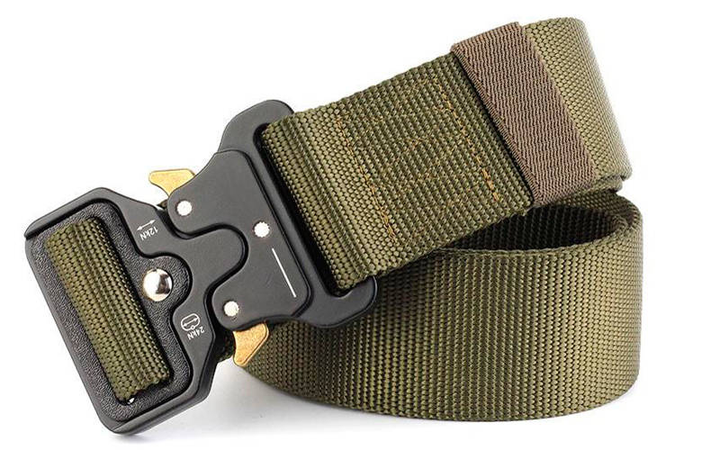 Ремінь (пояс) SP-Sport Tactical Belt Max Sport (нейлон, метал. пряжка, р-р-125*3,8см, Хакі) - зображення 2