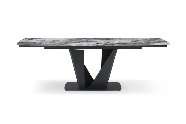 Стол обеденный Lamberg (160-240)х90х75 см Bjorn Versal Glossy (металл/монокерамика) - изображение 3