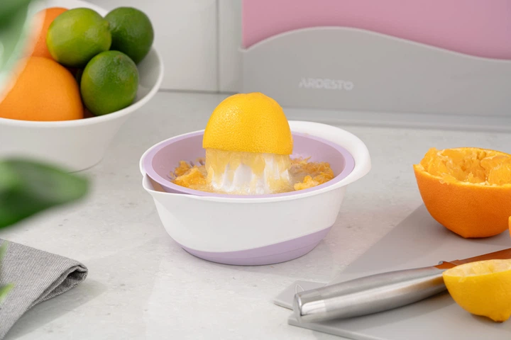 Соковитискач ARDESTO ручний для цитрусових Fresh, ліловий, пластик (AR1464LP) - изображение 6