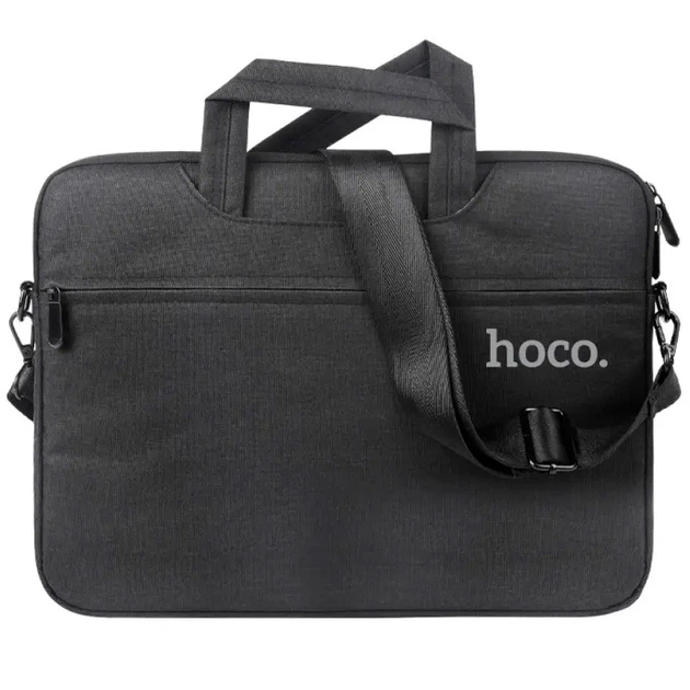 Сумка Hoco GT1 Simple series 15.6" через плече з ремінцем для ноутбука/ультрабука Чорний - Фото 1 Сумка Hoco GT1 Simple series 15.6" через плече з ремінцем для ноутбука/ультрабука Чорний - зображення 1