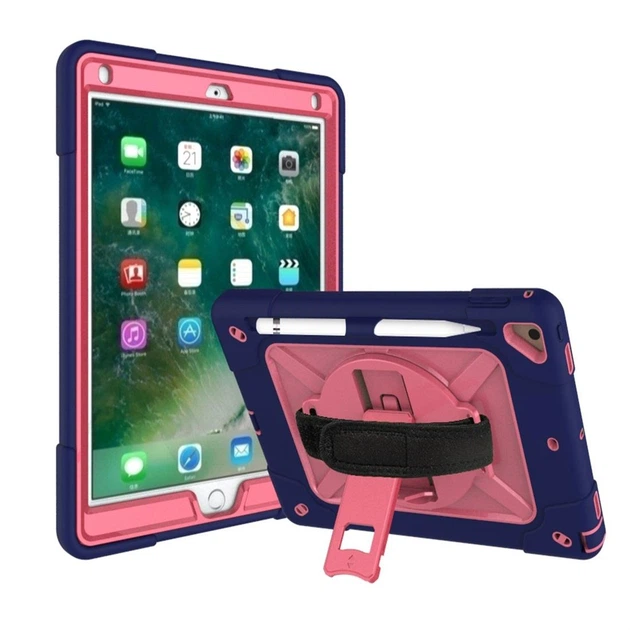 Чохол ARM Cover Apple iPad Air 1 (9.7" екран) протиударний з ременем і підставкою 360° Blue/Black - зображення 2
