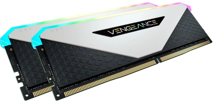 Оперативна пам'ять Corsair DDR4-3200 16384MB PC4-25600 (Kit of 2x8192) Vengeance RGB RT White (CMN16GX4M2Z3200C16W) - зображення 3