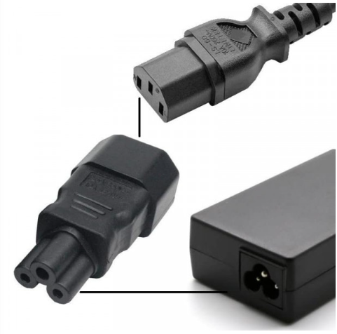 Перехідник живлення для ноутбука WA-0004 IEC320 C14 to C5 Black - Фото 4 Перехідник живлення для ноутбука WA-0004 IEC320 C14 to C5 Black - зображення 4