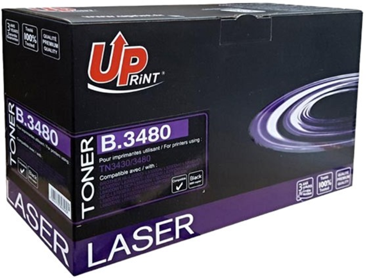 Toner UPrint do Brother TN3480 TN3430 Black (3584770893569) - obraz 1