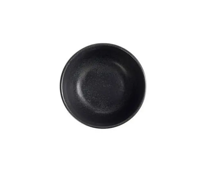 Фарфоровый салатник-сахарница круглый Black Porland 210 мл 10 см 382125/Bl - изображение 2