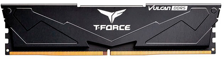 Оперативна пам'ять Team Group Vulcan DIMM DDR5-5200 16384MB Single PC5-41600 Black (FLBD516G5200HC40C01) - зображення 2