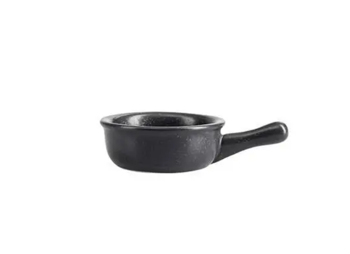 Соусник с ручкой Black фарфоровый Porland 9 см 808111/Bl - изображение 3