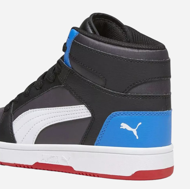 Trzewiki młodzieżowe chłopięce Puma Rebound Layup SL Jr 37048624 37.5 (4.5UK) Ciemnoszare (4099683244531) - obraz 4