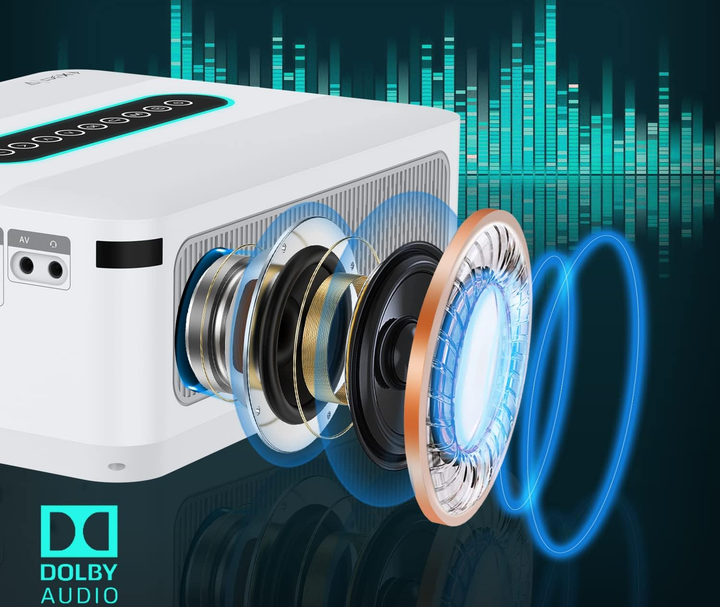 Мультимедійний проектор Xgody X1 з підтримкою 4K, 5G WiFi та Bluetooth 12000 Лм з роздільною здатністю 1080P HD на базі ОС Android та звуком Dolby Sound Б/В - зображення 5