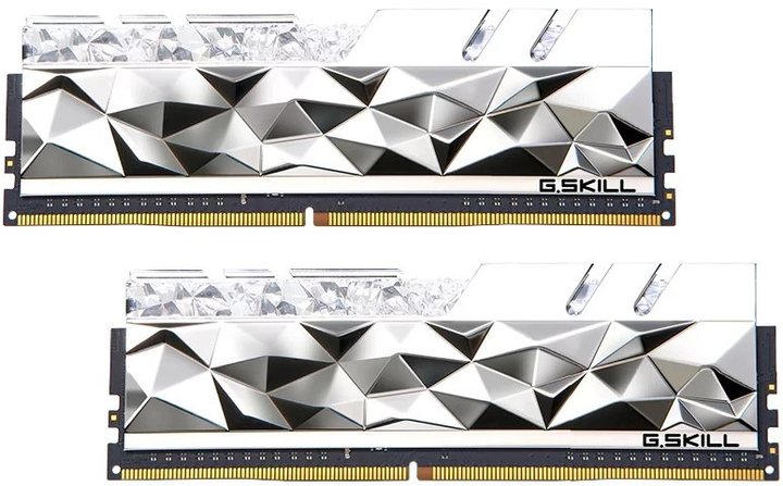 Pamięć RAM G.Skill DDR4-4800 32768MB PC4-38400 (Kit of 2x16384) Trident Z Royal Silver (F4-4800C20D-32GTES) - obraz 2