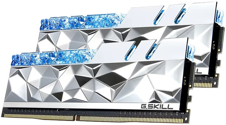 Pamięć RAM G.Skill DDR4-4800 32768MB PC4-38400 (Kit of 2x16384) Trident Z Royal Silver (F4-4800C20D-32GTES) - obraz 3