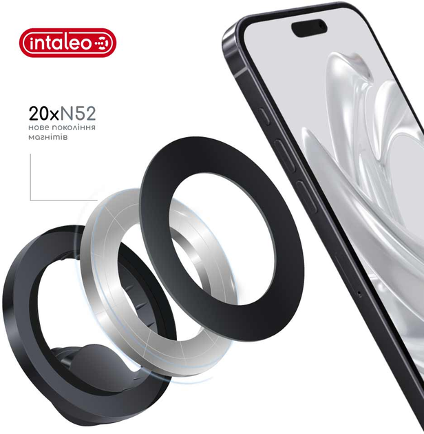 Держатель для телефона Intaleo CM06GG 20xN52 for MagSafe - Фото 2 Держатель для телефона Intaleo CM06GG 20xN52 for MagSafe - изображение 2
