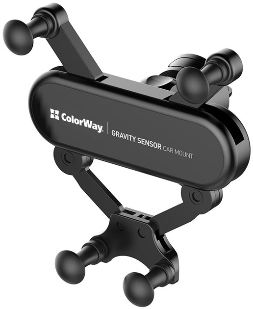 Держатель ColorWay для телефону Gravity Sensor Holder Black - Фото 3 Держатель ColorWay для телефону Gravity Sensor Holder Black - изображение 3