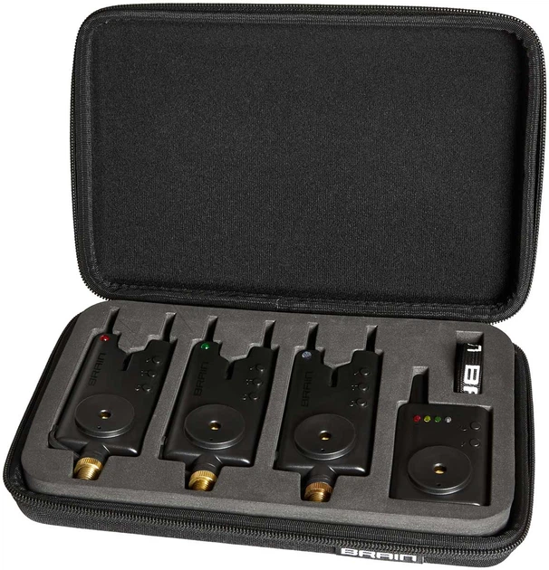 Набор сигнализаторов Brain Wireless Bite Alarm B-1 3+1 - Фото 2 Набор сигнализаторов Brain Wireless Bite Alarm B-1 3+1 - изображение 2