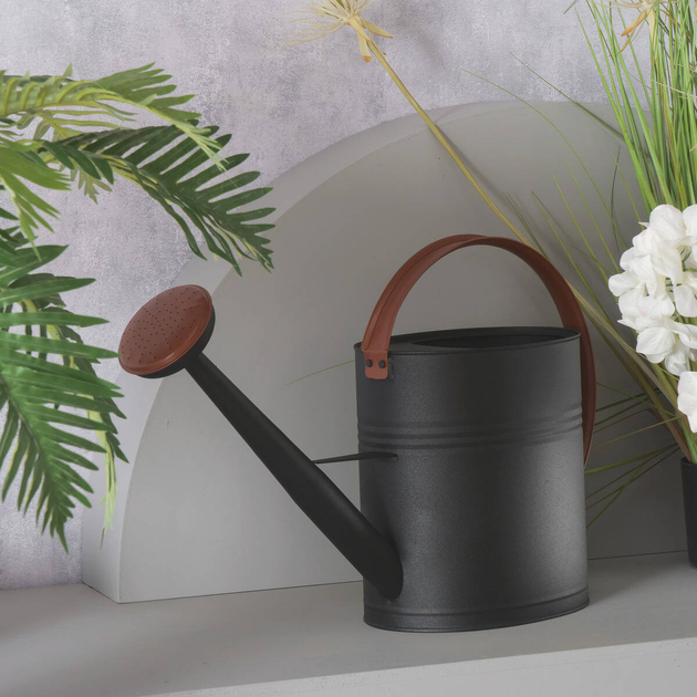 Лійка Boltze Garden Connie мідна для саду матова Чорна 10 л (4066076369140) - зображення 5