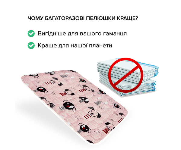 Багаторазова пелюшка для собак у переноску AquaStop арт. 60, розмір 30х50 см - зображення 4