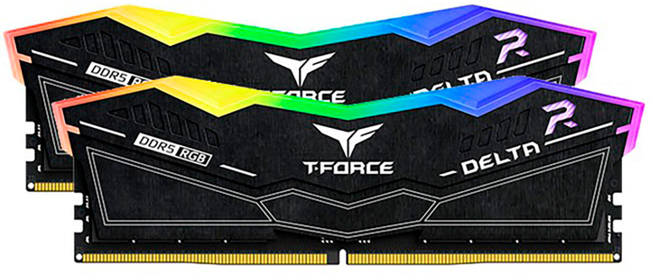 Оперативна пам'ять Team Group Delta RGB DIMM DDR5-7600 49152MB Dual Kit PC5-60800 Black (FF3D548G7600HC36EDC01) - зображення 2
