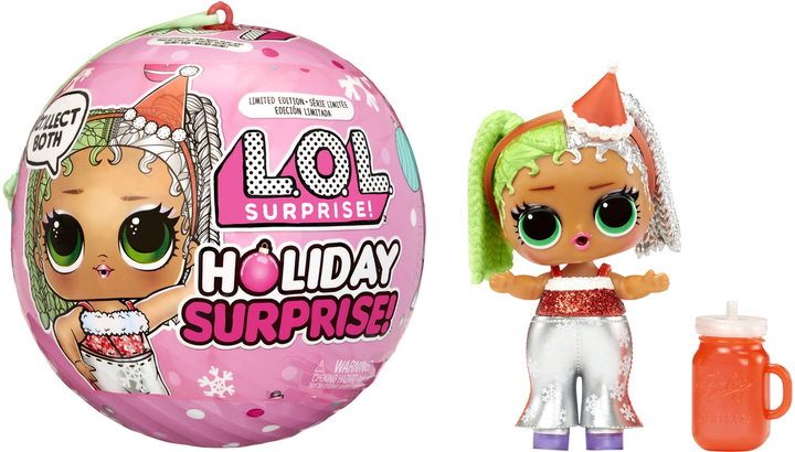 Lalka z akcesoriami L.O.L. Surprise Holiday Supreme Miss Merry w kuli (0035051593058) - obraz 1