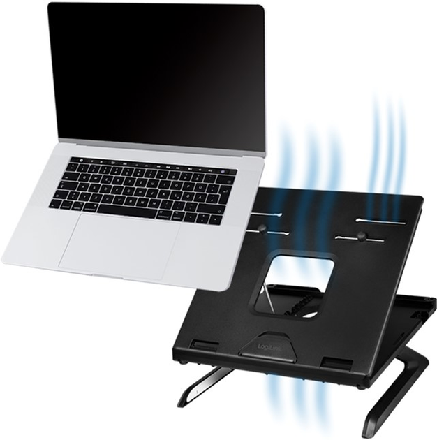 Podstawka pod laptopa Logilink AA0133 Black (4052792061420) - obraz 6