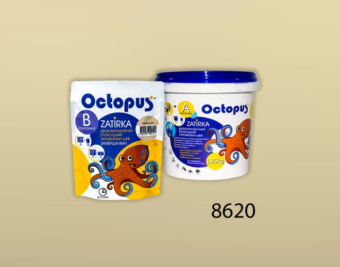 Затирка для плитки Octopus Zatirka 8620 эпоксидная 1,25 кг - изображение 2