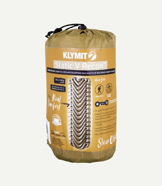 Надувной коврик Klymit Static V (цвет Recon) - изображение 5